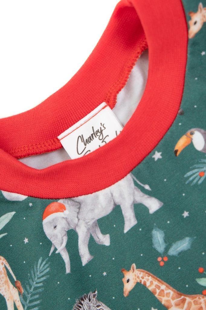 Christmas Jingle Jungle Pyjamas - CharleysWildWorld