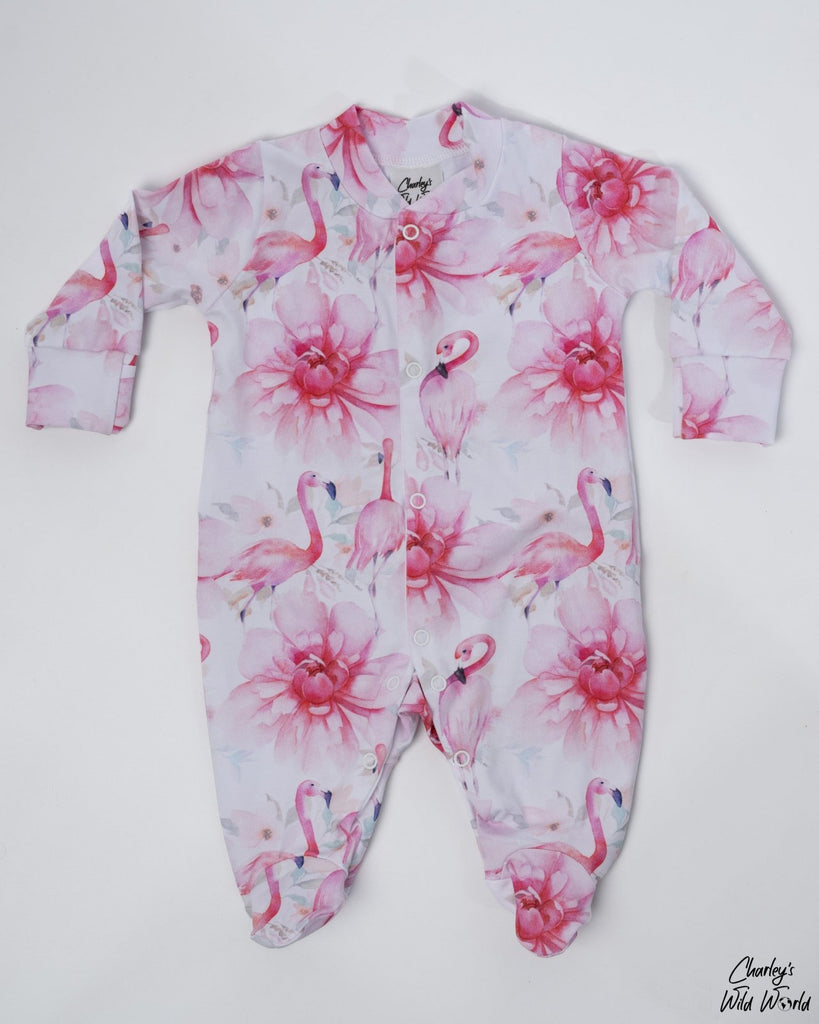 Fabulous Flamingo Sleepsuit - CharleysWildWorld