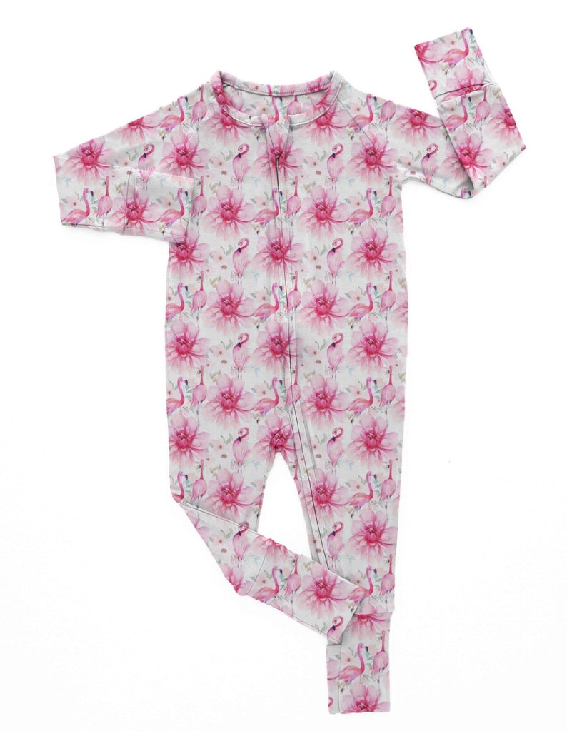 Fabulous Flamingo Zippy Sleepsuit - Charley's Wild World