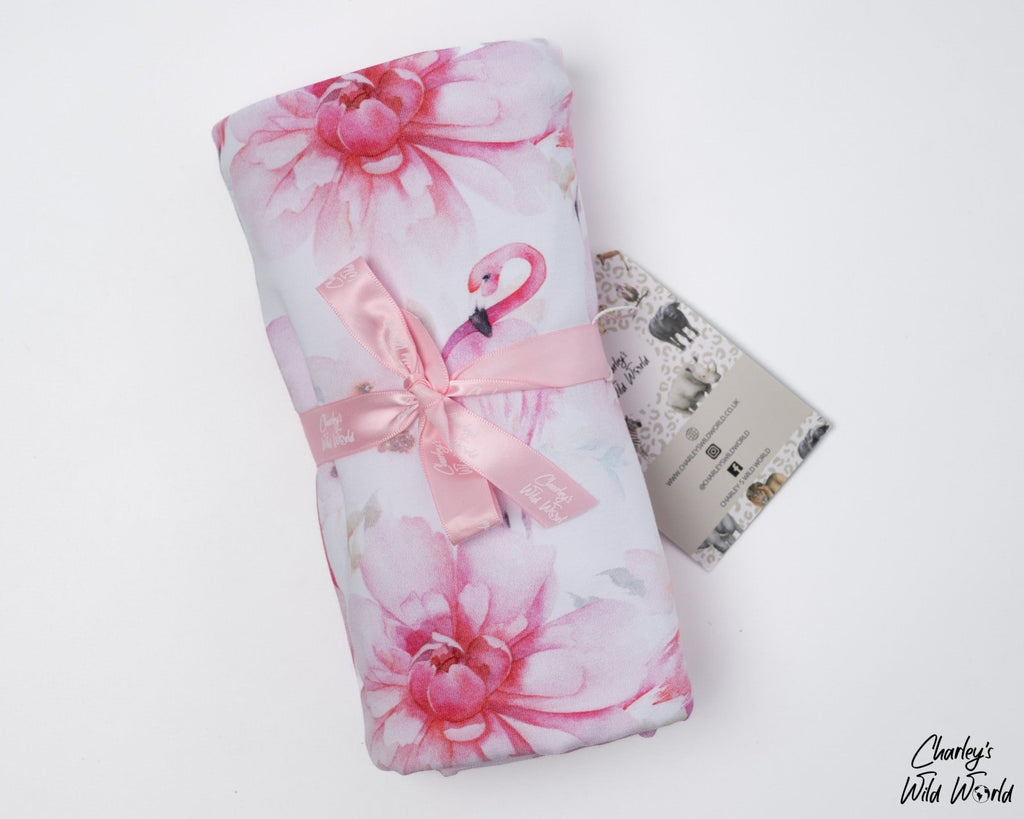Fabulous Flamingo’s Cotton Blanket - CharleysWildWorld
