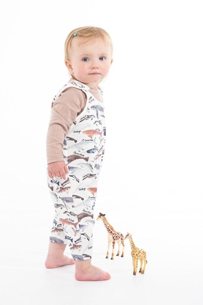 'Ocean Child' SHORT Legged Dungaree/ Romper - CharleysWildWorld