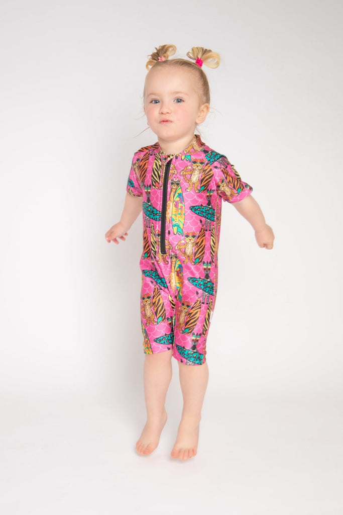 Ocean Child Swimsuit:Pink - CharleysWildWorld