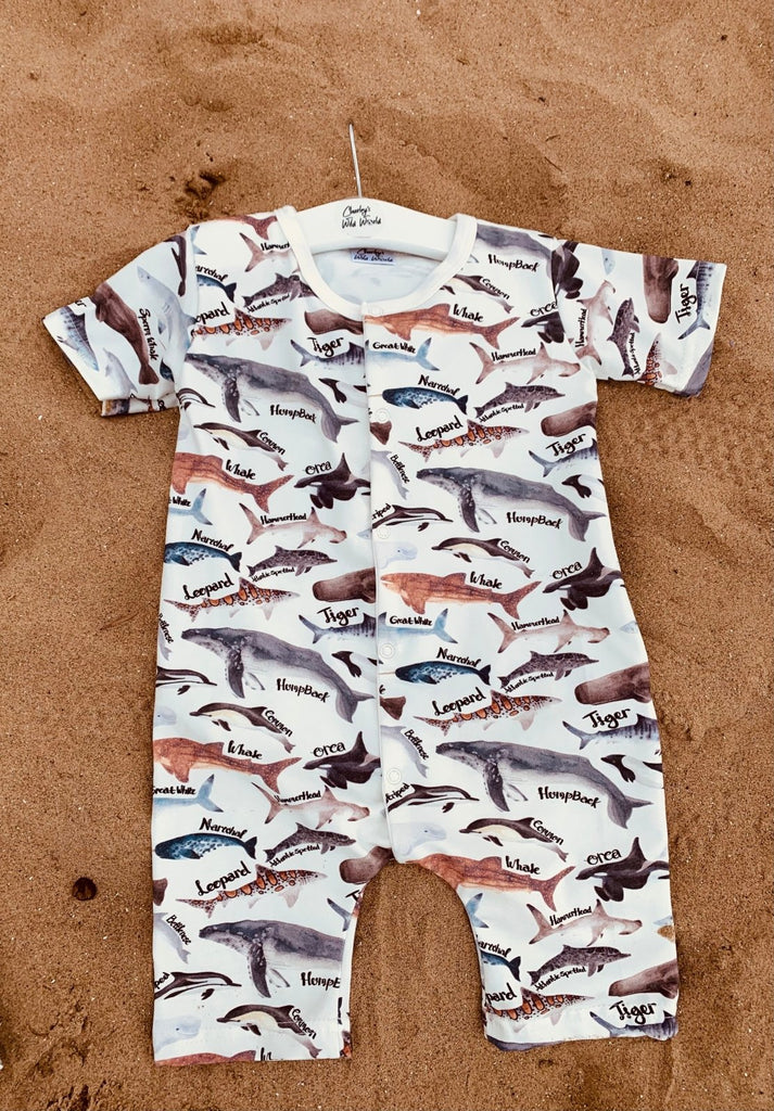 'Ocean Child' T-Shirt Romper - CharleysWildWorld