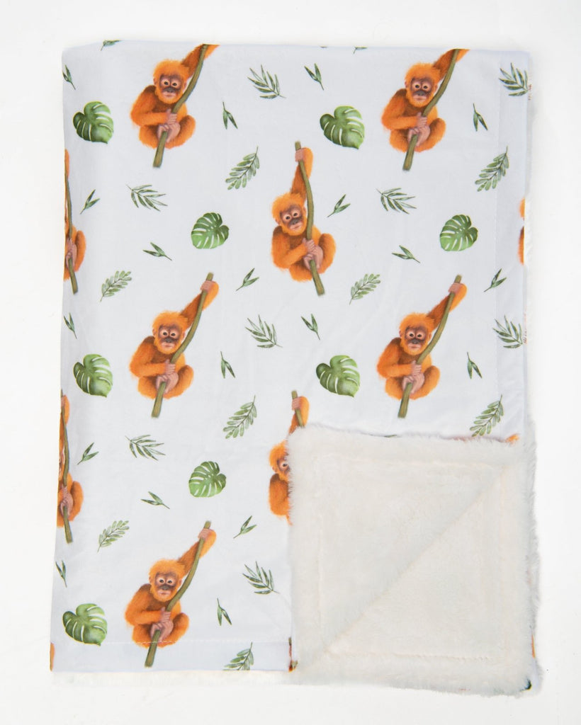 'Pongo' Baby Orangutan Blanket - CharleysWildWorld