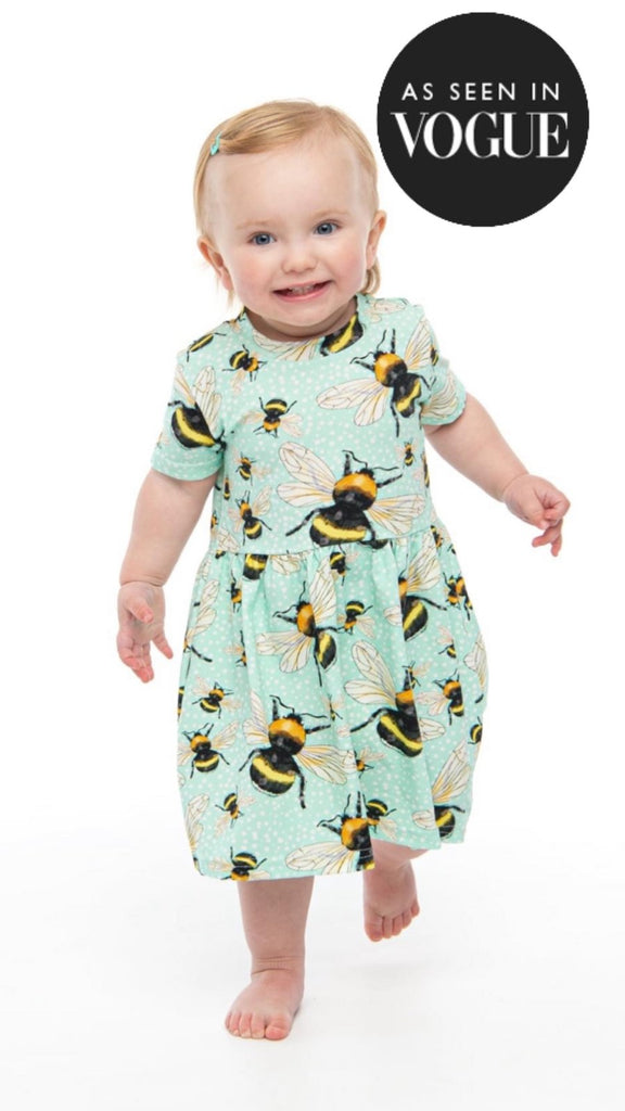 'The Bee's Knees' Short Sleeved Dress - CharleysWildWorld
