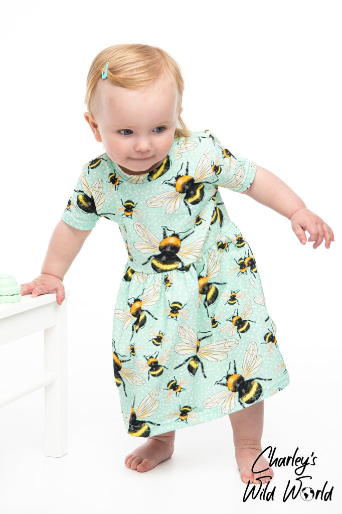 'The Bee's Knees' Short Sleeved Dress - CharleysWildWorld