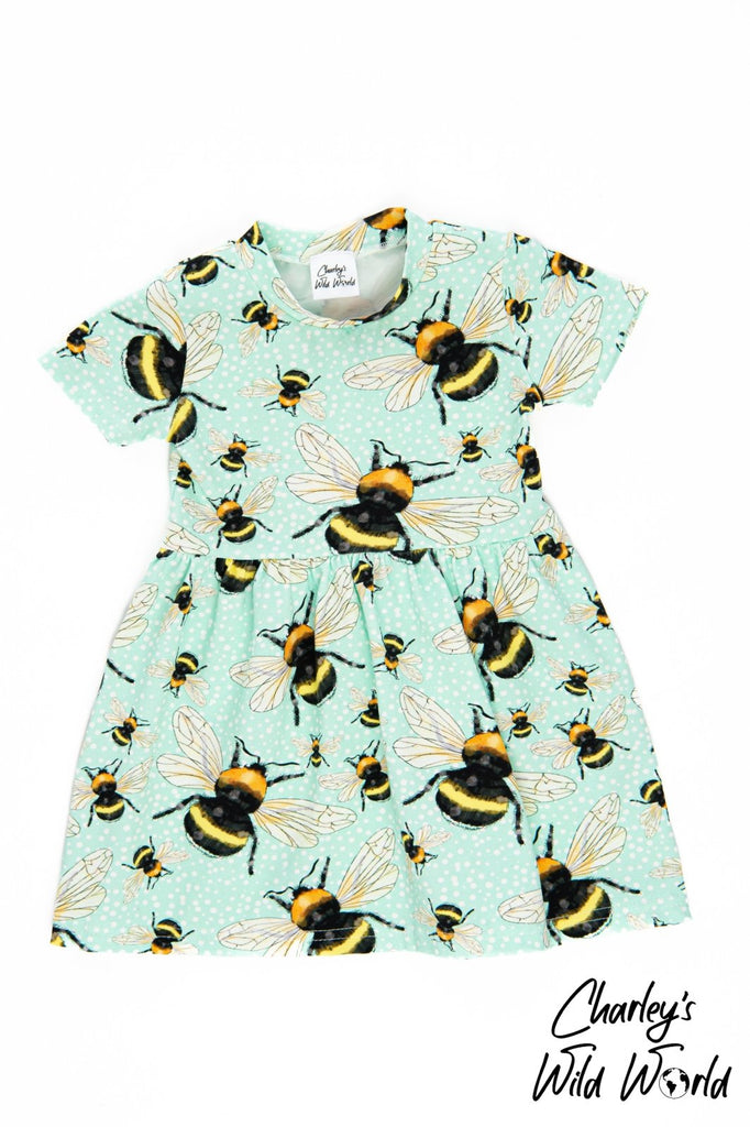'The Bee's Knees' Short Sleeved Dress - CharleysWildWorld