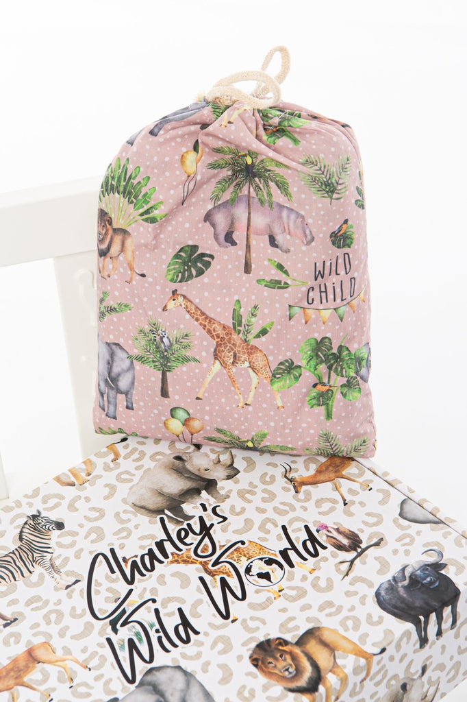 'Wild Child' Organic Moses Basket Sheet - CharleysWildWorld